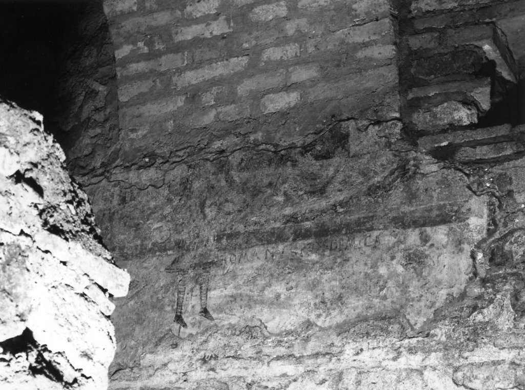 Figura maschile (dipinto) - ambito romano (sec. X)